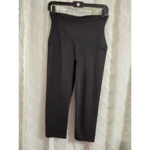 SPANX Black High Waisted Capri Yoga‎ Pants Womens Small